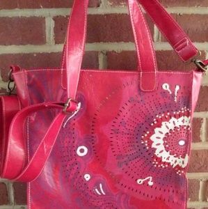 Desigual  Large Red Tote Bag